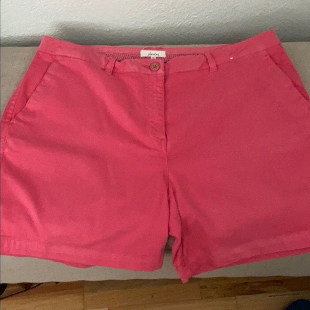 joules coral shorts